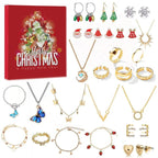 Jewelry Advent Calendar for Women 2026 – 24 Gold & Silver Tone Necklaces, Bracelets & Earrings, Christmas Gift - Nalani - Fashion Clothing and Decor