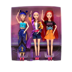 K-Pop Singing Dolls Set of 3 – Music Idol Fashion Dolls with Sound Button, Toy Gift for Kids - Nalani - Fashion Clothing and Decor