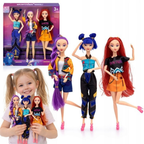 K-Pop Singing Dolls Set of 3 – Music Idol Fashion Dolls with Sound Button, Toy Gift for Kids - Nalani - Fashion Clothing and Decor