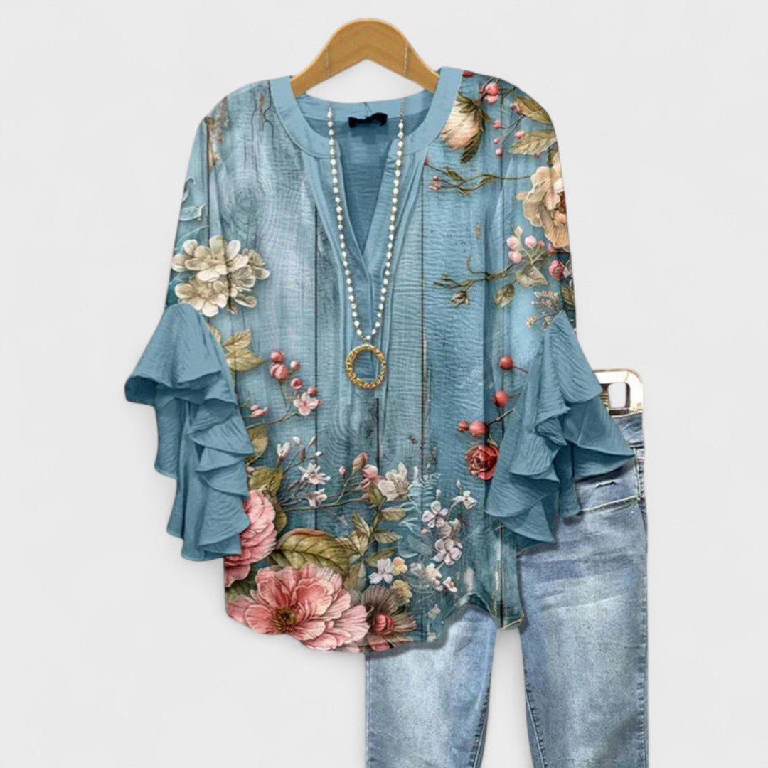 Kay | Lightweight Day Blouse With Airy Comfort And Feminine Details - Nalani - Fashion Clothing and Decor