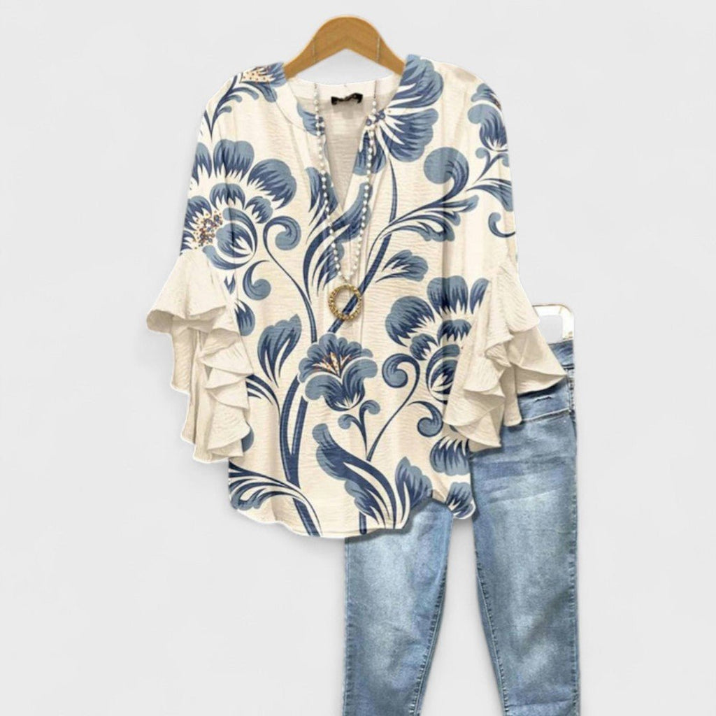 Kay | Lightweight Day Blouse With Airy Comfort And Feminine Details - Nalani - Fashion Clothing and Decor