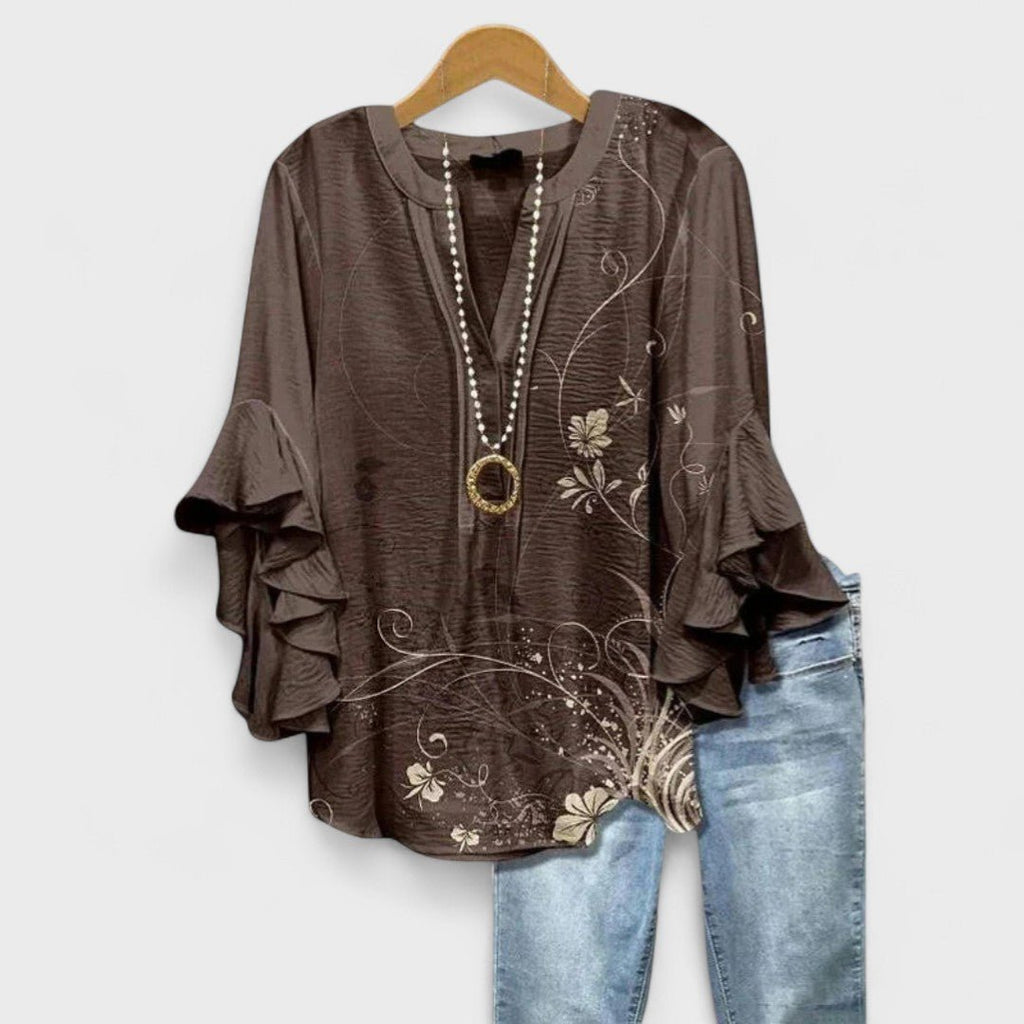 Kay | Lightweight Day Blouse With Airy Comfort And Feminine Details - Nalani - Fashion Clothing and Decor