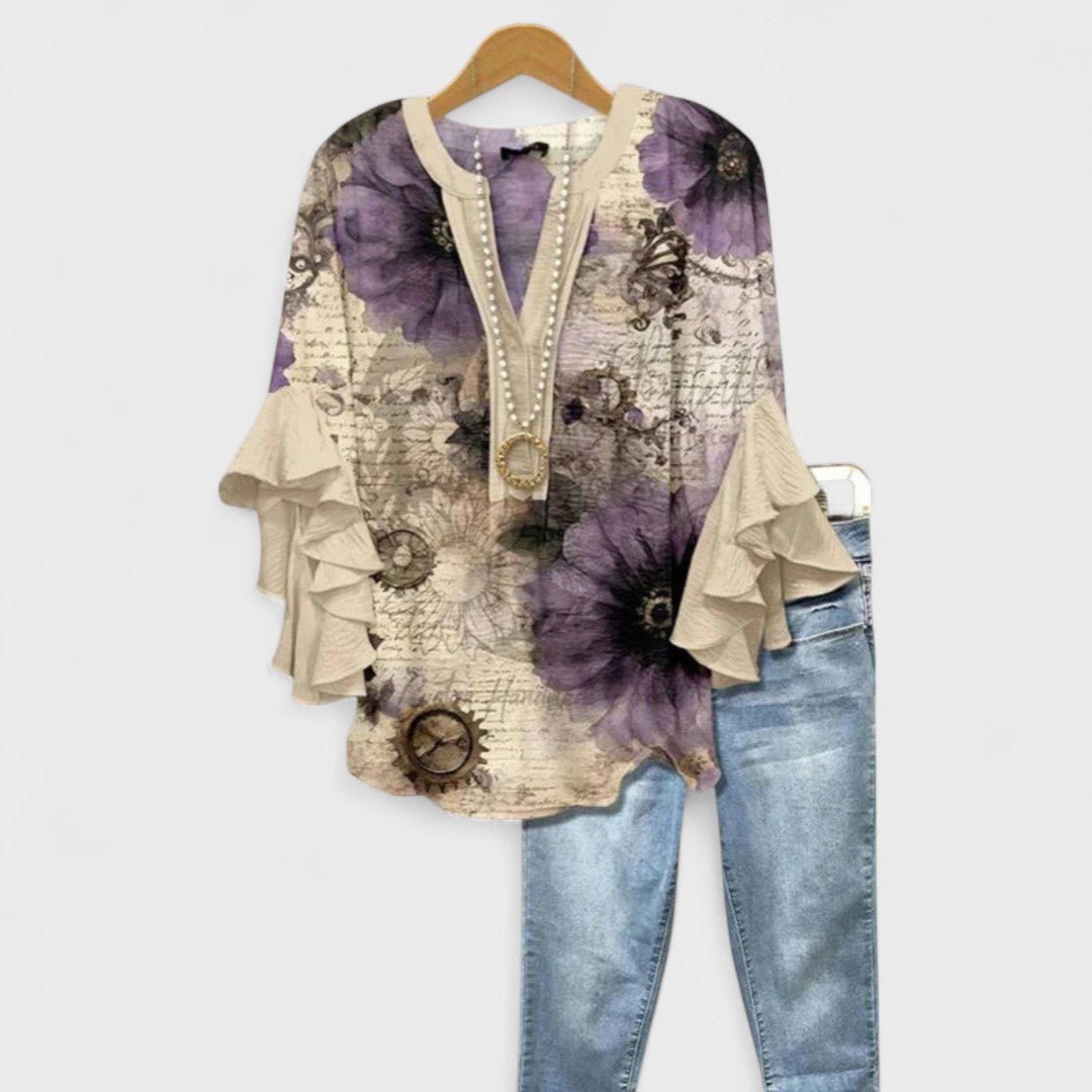 Kay | Lightweight Day Blouse With Airy Comfort And Feminine Details - Nalani - Fashion Clothing and Decor