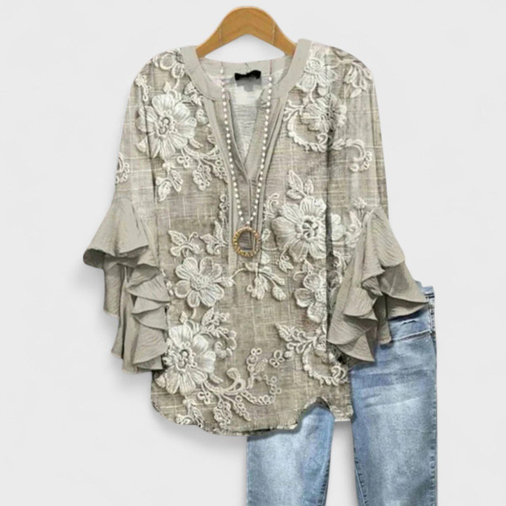 Kay | Lightweight Day Blouse With Airy Comfort And Feminine Details - Nalani - Fashion Clothing and Decor