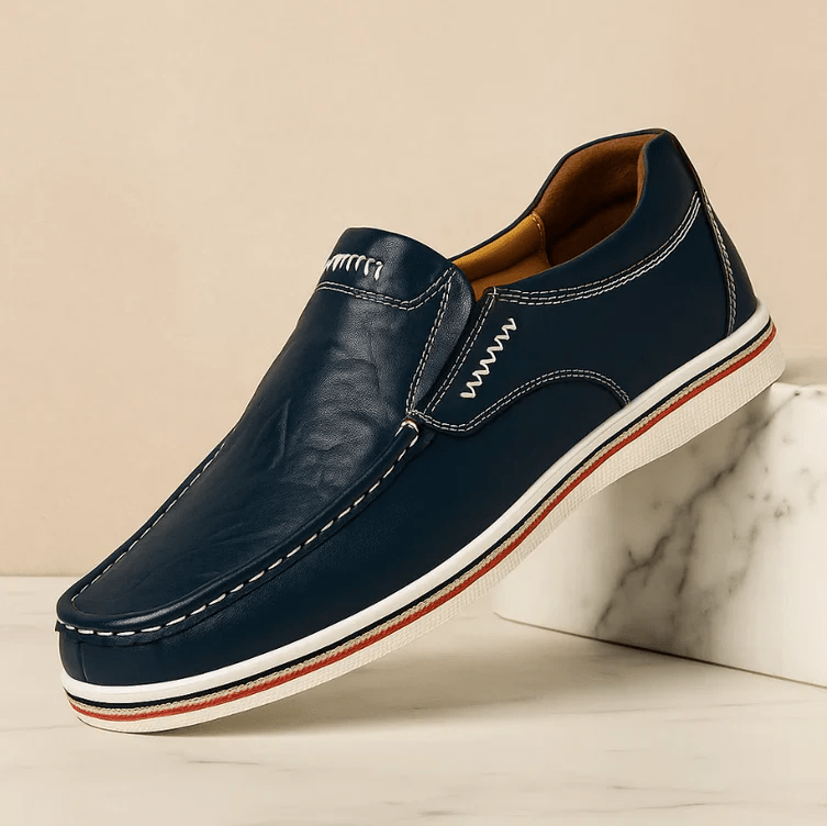 Kelvin Leather Loafers With Cushioned Insole For All Day Comfort - Nalani - Fashion Clothing and Decor