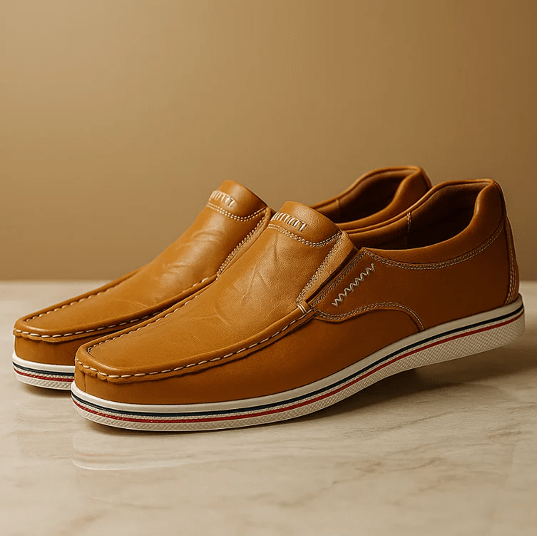Kelvin Leather Loafers With Cushioned Insole For All Day Comfort - Nalani - Fashion Clothing and Decor