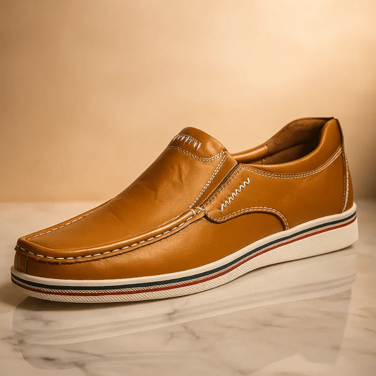 Kelvin Leather Loafers With Cushioned Insole For All Day Comfort - Nalani - Fashion Clothing and Decor