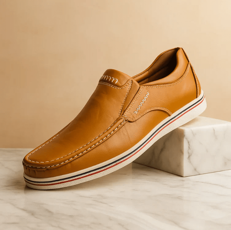 Kelvin Leather Loafers With Cushioned Insole For All Day Comfort - Nalani - Fashion Clothing and Decor
