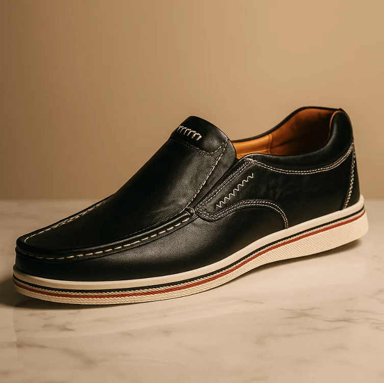 Kelvin Leather Loafers With Cushioned Insole For All Day Comfort - Nalani - Fashion Clothing and Decor