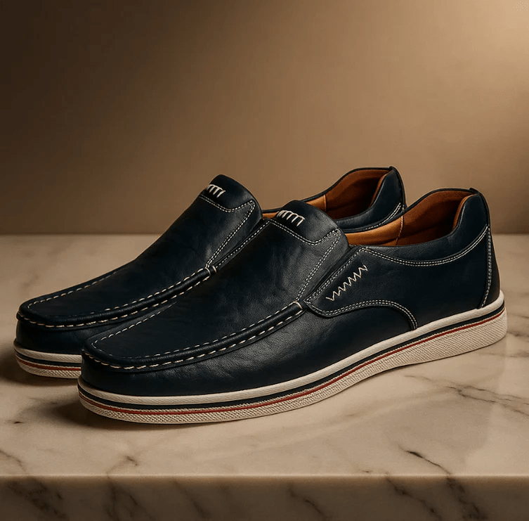 Kelvin Leather Loafers With Cushioned Insole For All Day Comfort - Nalani - Fashion Clothing and Decor