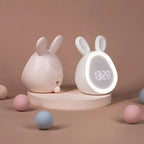 Kids Alarm Clock Bunny with LED Night Light – Children's Alarm Clock with Dimmable Night Light, Pink or White – BunniGlow - Nalani - Fashion Clothing and Decor