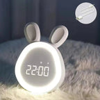 Kids Alarm Clock Bunny with LED Night Light – Children's Alarm Clock with Dimmable Night Light, Pink or White – BunniGlow - Nalani - Fashion Clothing and Decor