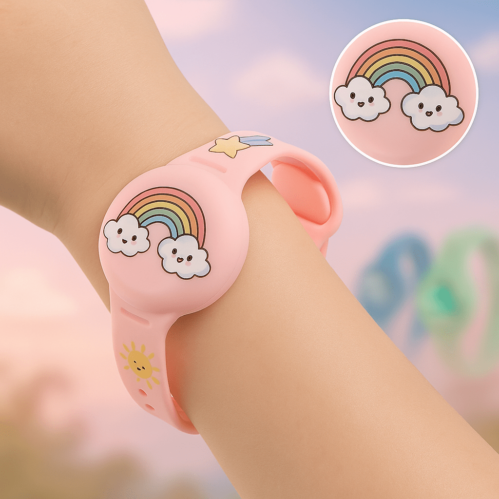Kids GPS Tracker Bracelet – Colorful Adjustable GPS Wristband for Children, Lightweight, 5 Colors - Nalani - Fashion Clothing and Decor