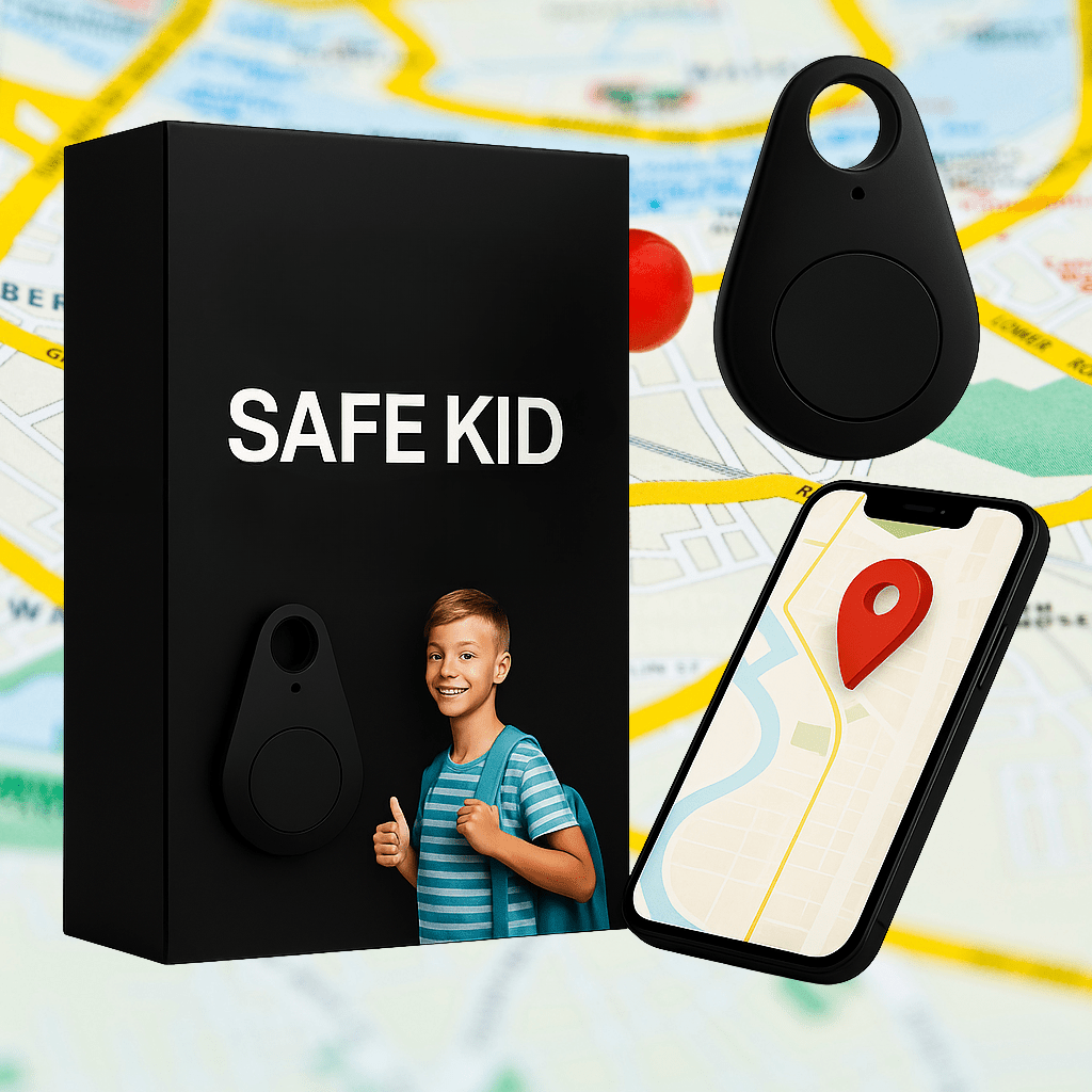 Kids GPS Tracker Waterproof with SOS Button – Small GPS Tracking Device for Children, Lightweight, with Carry Pouch & App, 5 Colors - Nalani - Fashion Clothing and Decor