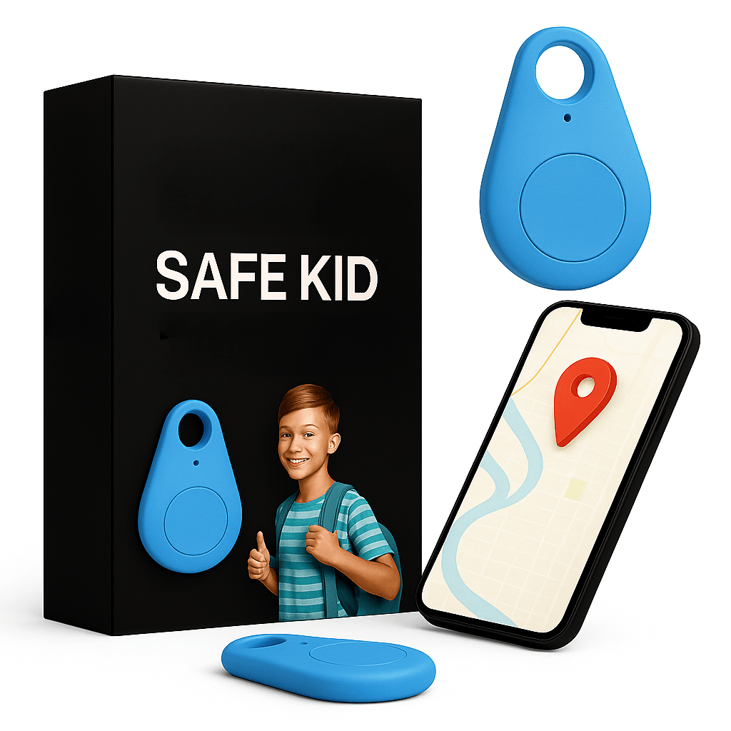 Kids GPS Tracker Waterproof with SOS Button – Small GPS Tracking Device for Children, Lightweight, with Carry Pouch & App, 5 Colors - Nalani - Fashion Clothing and Decor