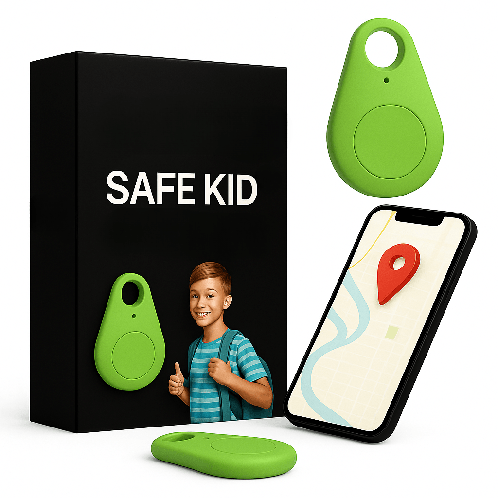 Kids GPS Tracker Waterproof with SOS Button – Small GPS Tracking Device for Children, Lightweight, with Carry Pouch & App, 5 Colors - Nalani - Fashion Clothing and Decor