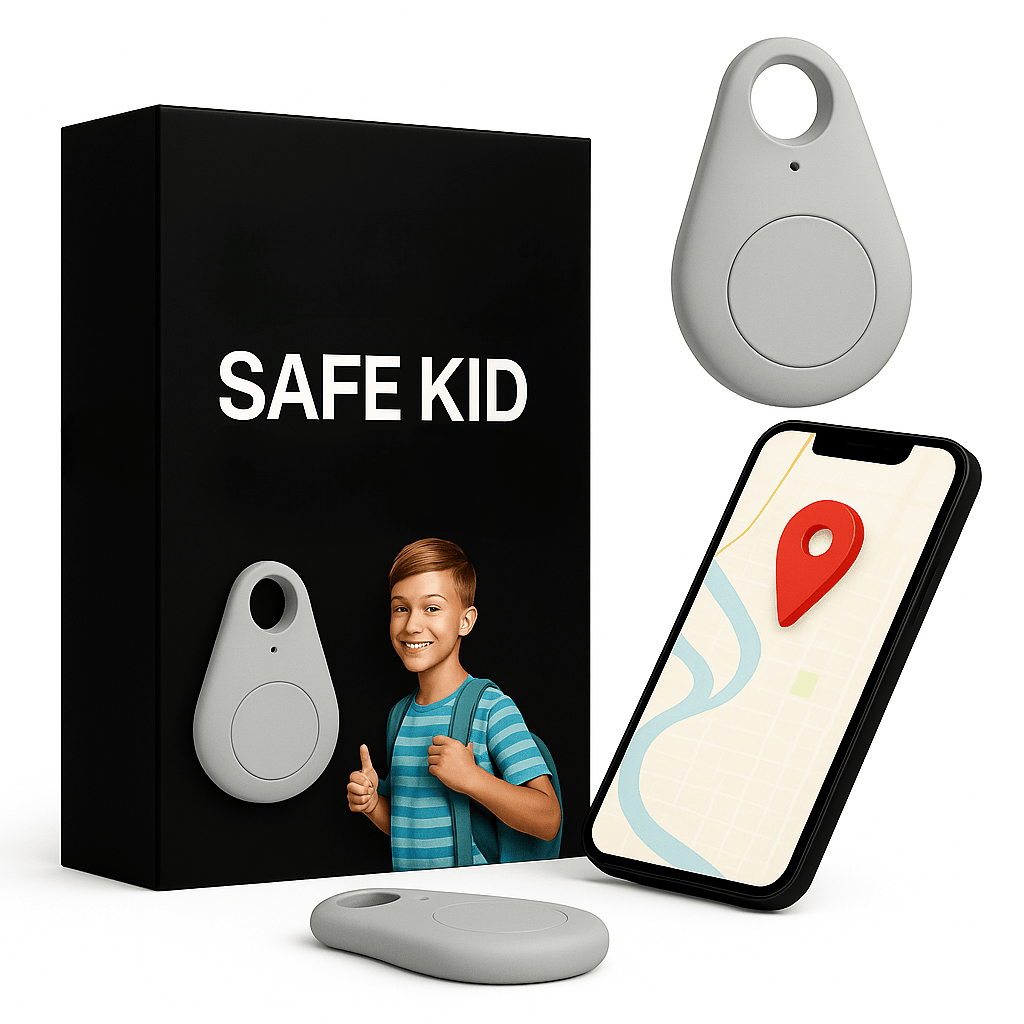 Kids GPS Tracker Waterproof with SOS Button – Small GPS Tracking Device for Children, Lightweight, with Carry Pouch & App, 5 Colors - Nalani - Fashion Clothing and Decor