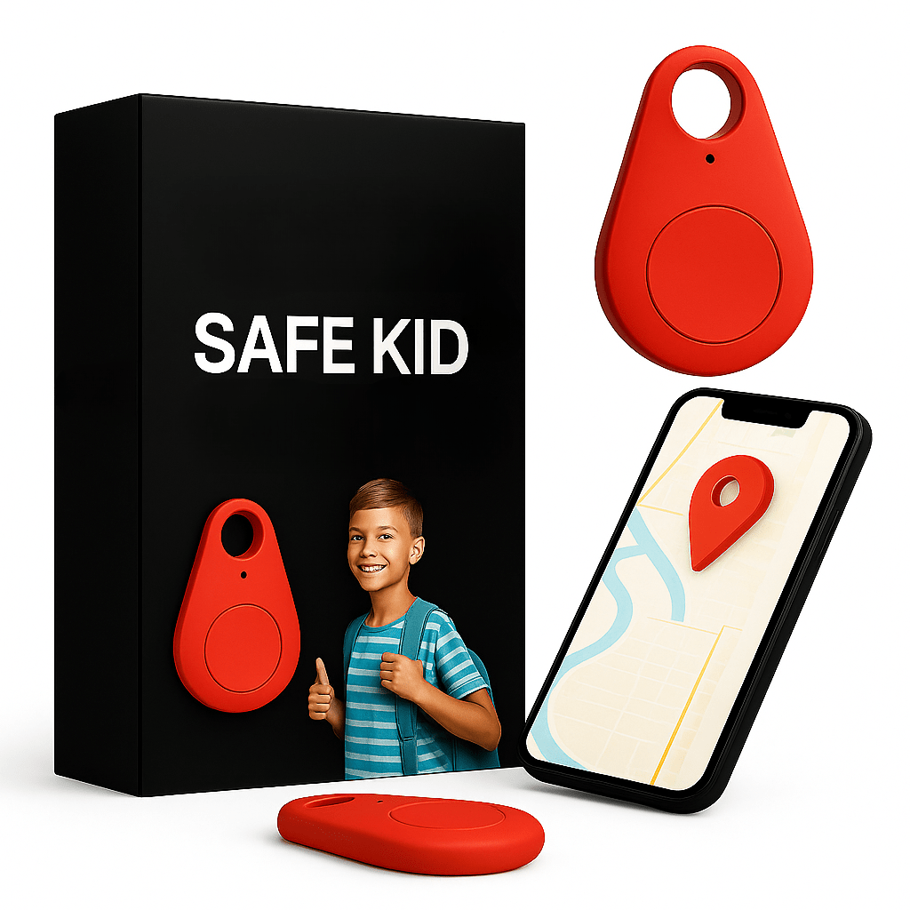 Kids GPS Tracker Waterproof with SOS Button – Small GPS Tracking Device for Children, Lightweight, with Carry Pouch & App, 5 Colors - Nalani - Fashion Clothing and Decor