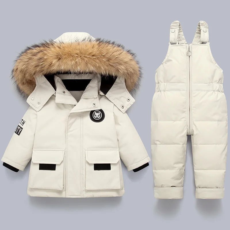 Kids Snowsuit 2 Piece – Quilted Winter Set with Hooded Jacket & Snow Pants, 6 Colors, 2T-5T – Hermosa - Nalani - Fashion Clothing and Decor