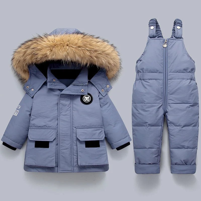 Kids Snowsuit 2 Piece – Quilted Winter Set with Hooded Jacket & Snow Pants, 6 Colors, 2T-5T – Hermosa - Nalani - Fashion Clothing and Decor