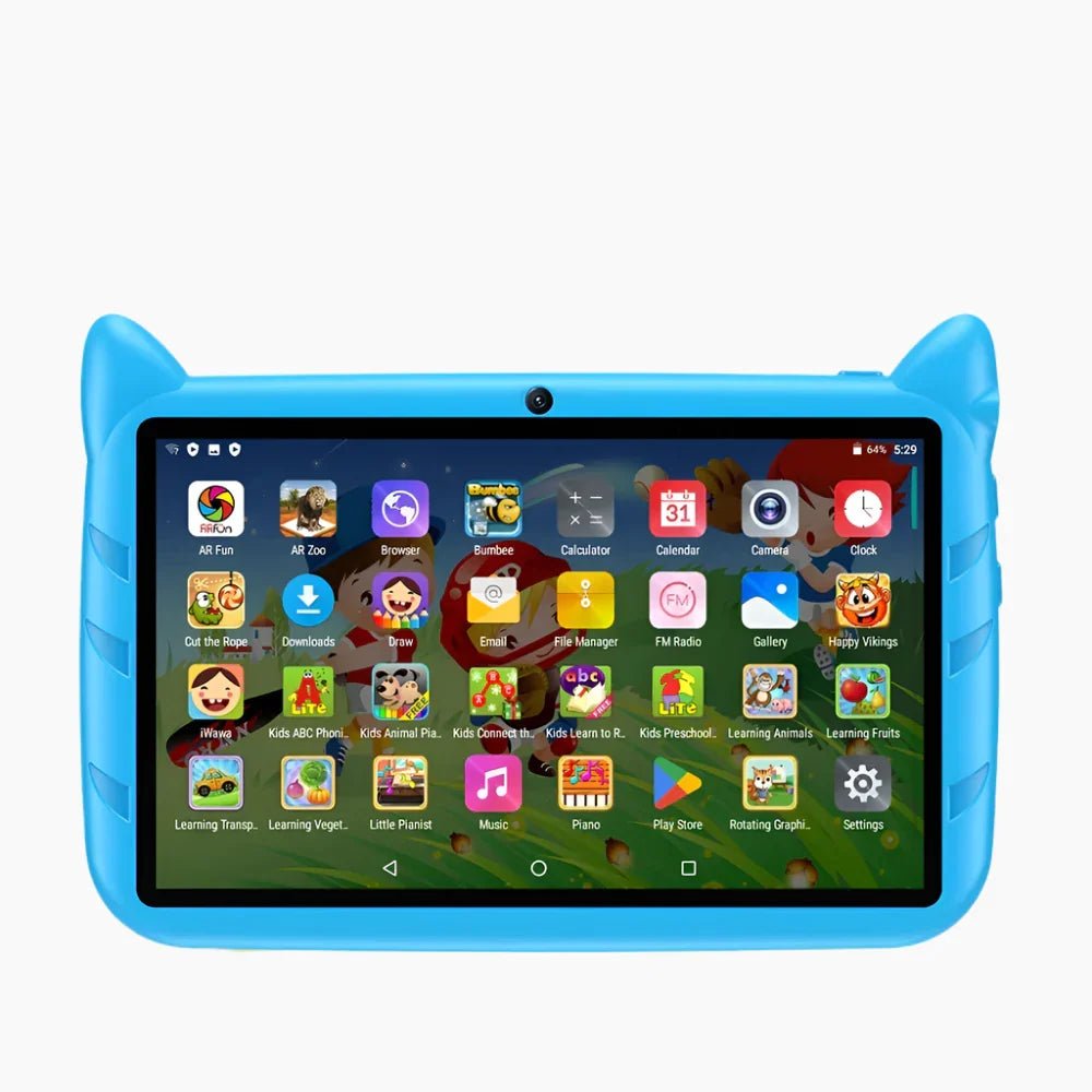 Kids Tablet 7 Inch – Android 13 Tablet for Kids, 4GB RAM, 64GB Storage, Dual-Band WiFi, Dual Camera, Kids Apps, Blue or Pink - Nalani - Fashion Clothing and Decor