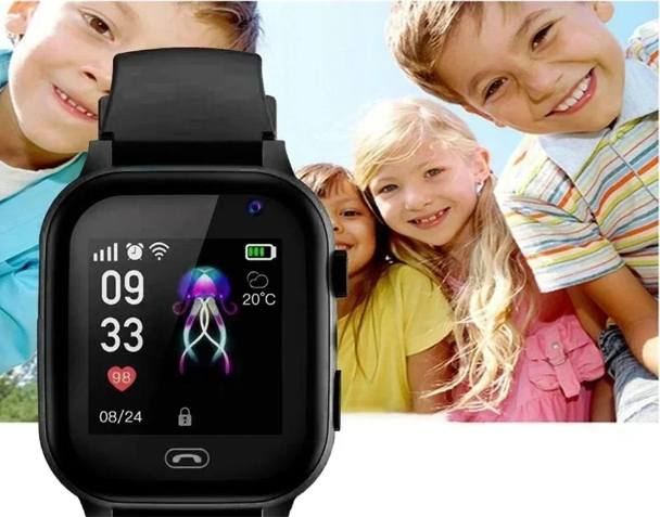 KidSafe | 4G GPS Smartwatch for Kids with Real-Time Tracking - Waterproof Children's Smart Watch with SOS Emergency Button, Two-Way Calling & Camera - Nalani - Fashion Clothing and Decor