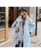 Ladies Down Cotton Padded Long Winter Coat With Hood - Nalani - UK Fashion Clothing and Decor