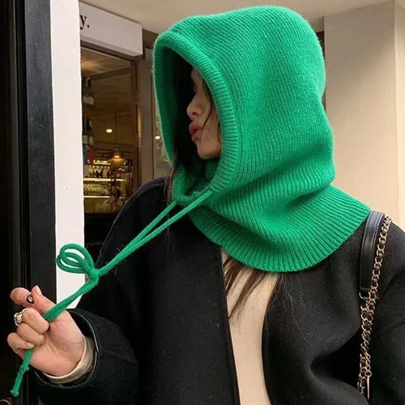 Ladies Pullover Hat With Built In Hood And Neck Scarf - Nalani - UK Fashion Clothing and Decor