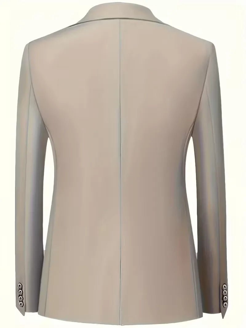 Lanesi - Slim Fit Three - Piece Men's Suit Glossy Finish Blazer - Nalani - Fashion Clothing and Decor