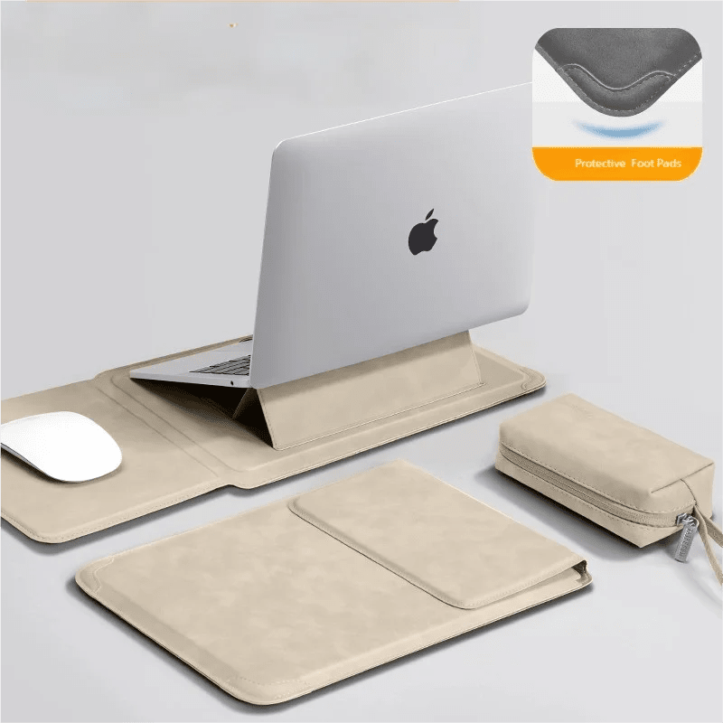 Laptop Sleeve Case with Ergonomic Foldable Stand for MacBook Air Pro 13 13.6 M4, HP, Dell, Huawei - Waterproof Slim Notebook Cover 13 14 15 15.6 16 Inch - Nalani - Fashion Clothing and Decor