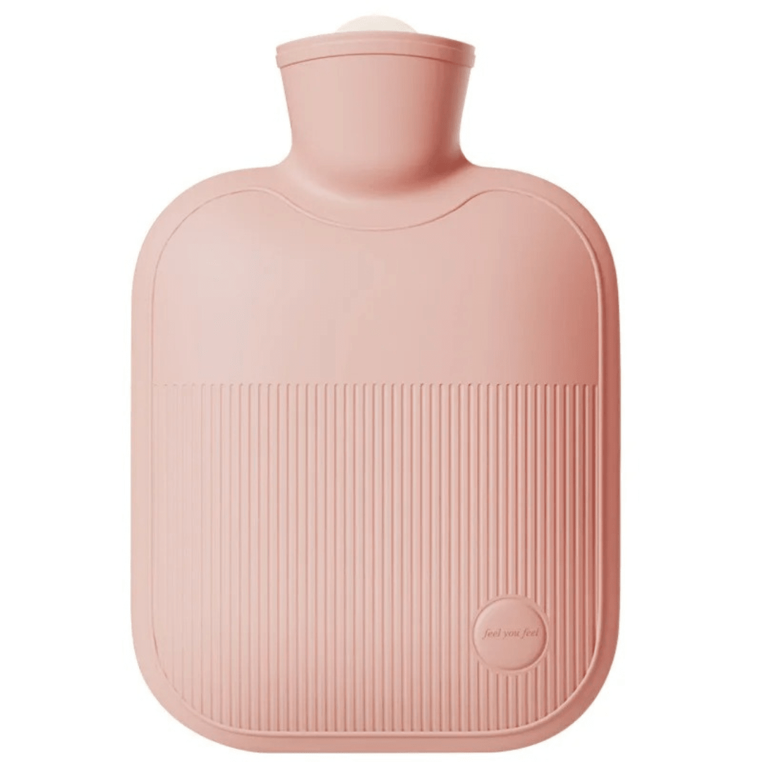Large Hot Water Bottle 68 oz with Soft Fleece Cover – Leak-Resistant, Warmth for Feet, Hands & Back, 4 Colors - Nalani - Fashion Clothing and Decor