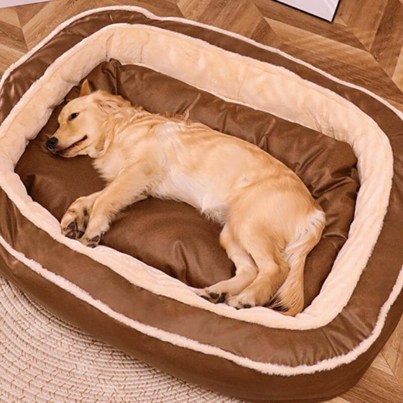 Large Orthopedic Dog Bed For Large Breeds Plush Durable Washable - Nalani - UK Fashion Clothing and Decor