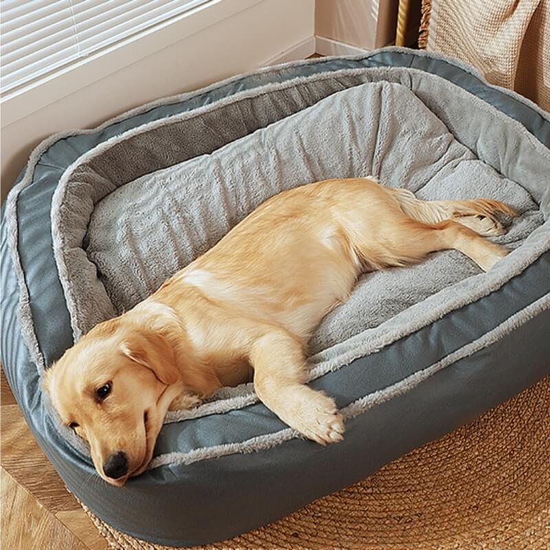Large Orthopedic Dog Bed For Large Breeds Plush Durable Washable - Nalani - UK Fashion Clothing and Decor