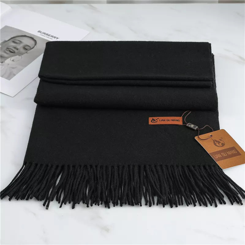 Large Soft Winter Scarf - Warm Shawl with Tassels - Nalani - Fashion Clothing and Decor