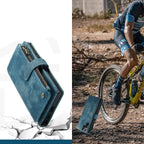 Leather Wallet Case With Zipper For Smartphones Card Slots - Nalani - UK Fashion Clothing and Decor