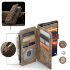 Leather Zipper Wallet Case For A Series Phones With Cards - Nalani - UK Fashion Clothing and Decor
