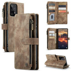 Leather Zipper Wallet Case For A Series Phones With Cards - Nalani - UK Fashion Clothing and Decor
