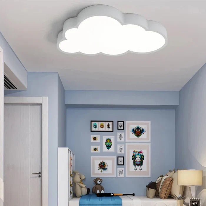 LED Ceiling Lamp for Kids' Rooms – Cloud Ceiling Light for Nursery & Kids Bedroom, 19 in, Blue, Pink or White – CloudLight - Nalani - Fashion Clothing and Decor