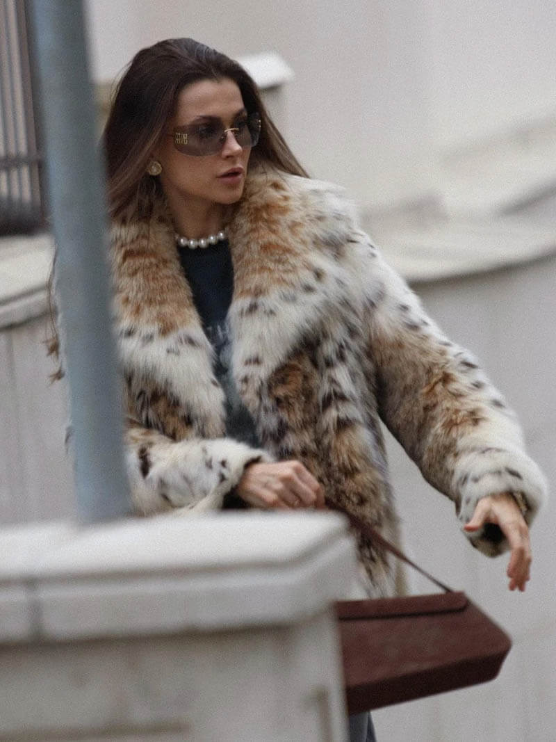 Leopard Print Faux Fur Coat With Plush Cozy Warmth - Nalani - UK Fashion Clothing and Decor