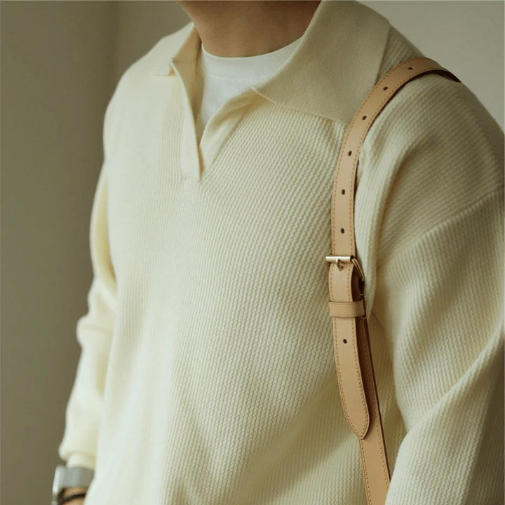 Levan Knit Polo Lightweight Knit Polo For Casual Office Wear - Nalani - Fashion Clothing and Decor