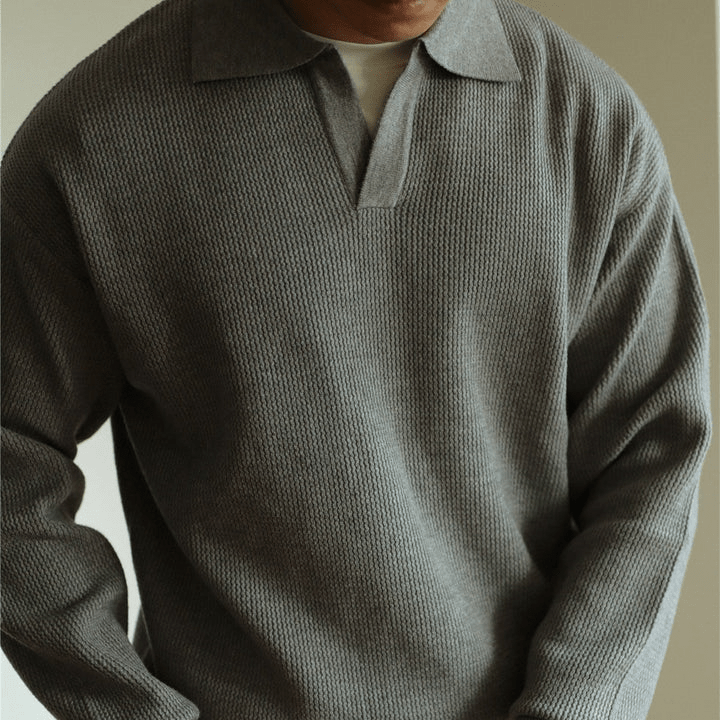 Levan Knit Polo Lightweight Knit Polo For Casual Office Wear - Nalani - Fashion Clothing and Decor