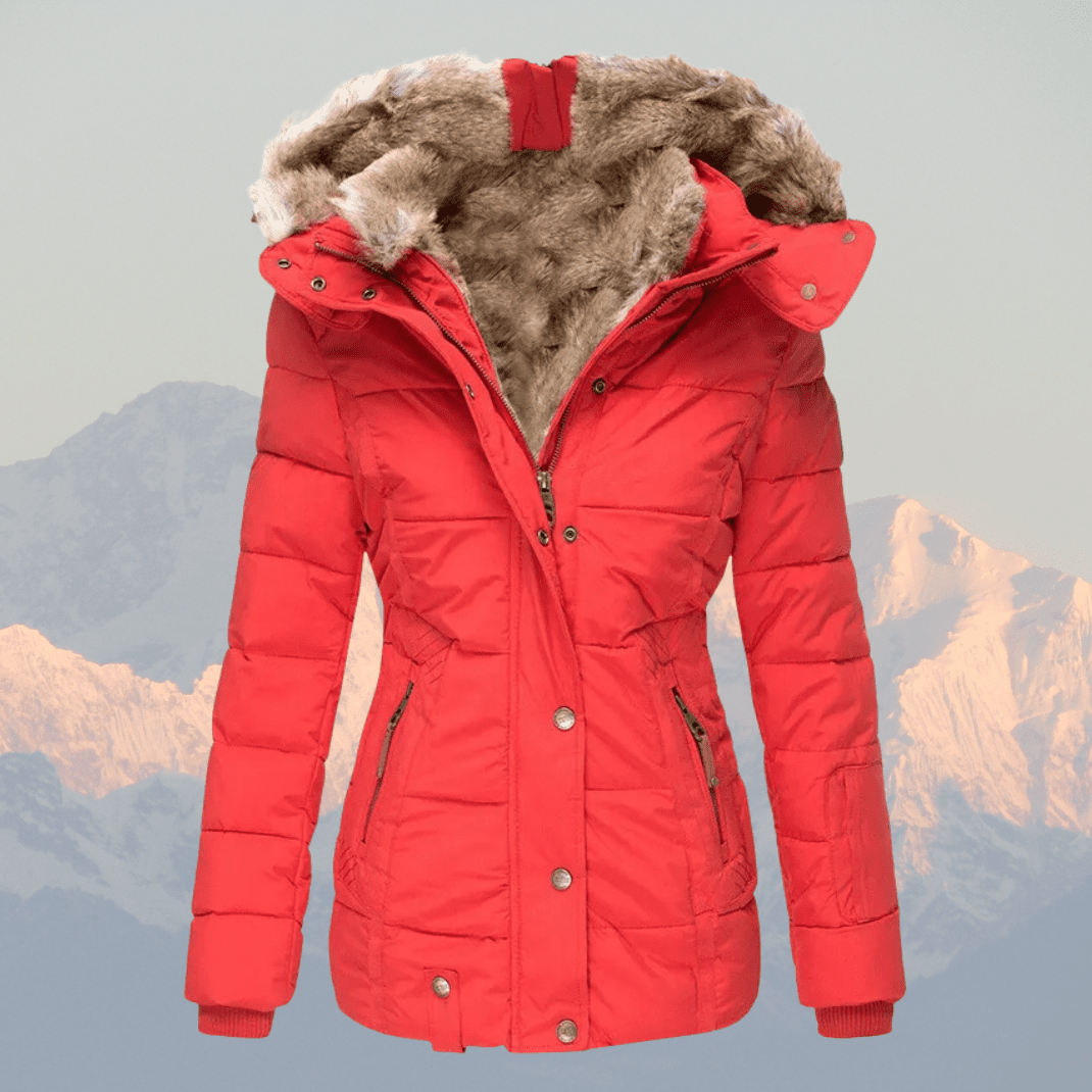 Liana | Women’s Down Puffer Winter Jacket with Faux Fur Hood – Warm, Waterproof & Insulated Winter Coat - Nalani - UK Fashion Clothing and Decor
