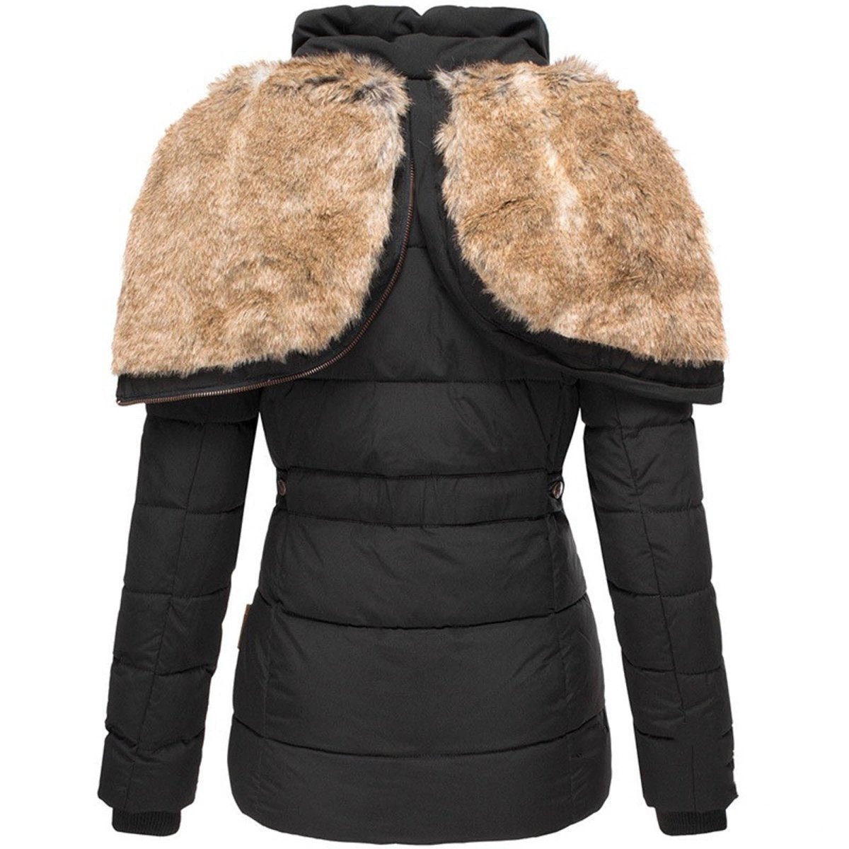 Liana | Women’s Down Puffer Winter Jacket with Faux Fur Hood – Warm, Waterproof & Insulated Winter Coat - Nalani - UK Fashion Clothing and Decor