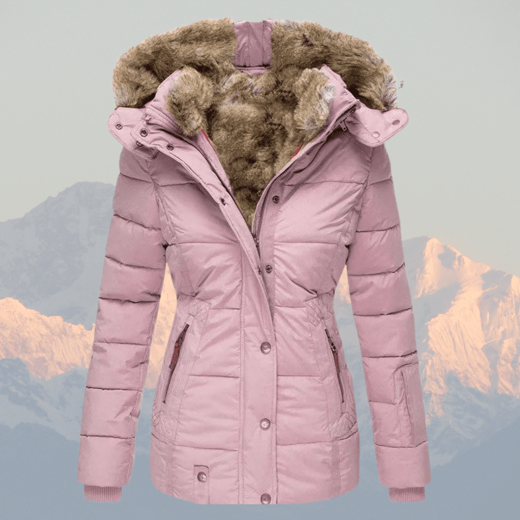 Liana | Women’s Down Puffer Winter Jacket with Faux Fur Hood – Warm, Waterproof & Insulated Winter Coat - Nalani - UK Fashion Clothing and Decor