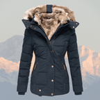 Liana | Women’s Down Puffer Winter Jacket with Faux Fur Hood – Warm, Waterproof & Insulated Winter Coat - Nalani - UK Fashion Clothing and Decor