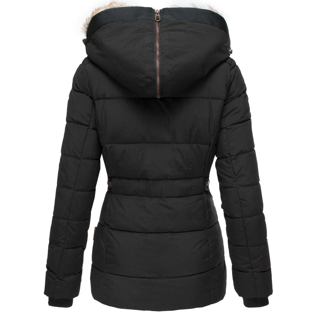 Liana | Women’s Down Puffer Winter Jacket with Faux Fur Hood – Warm, Waterproof & Insulated Winter Coat - Nalani - UK Fashion Clothing and Decor