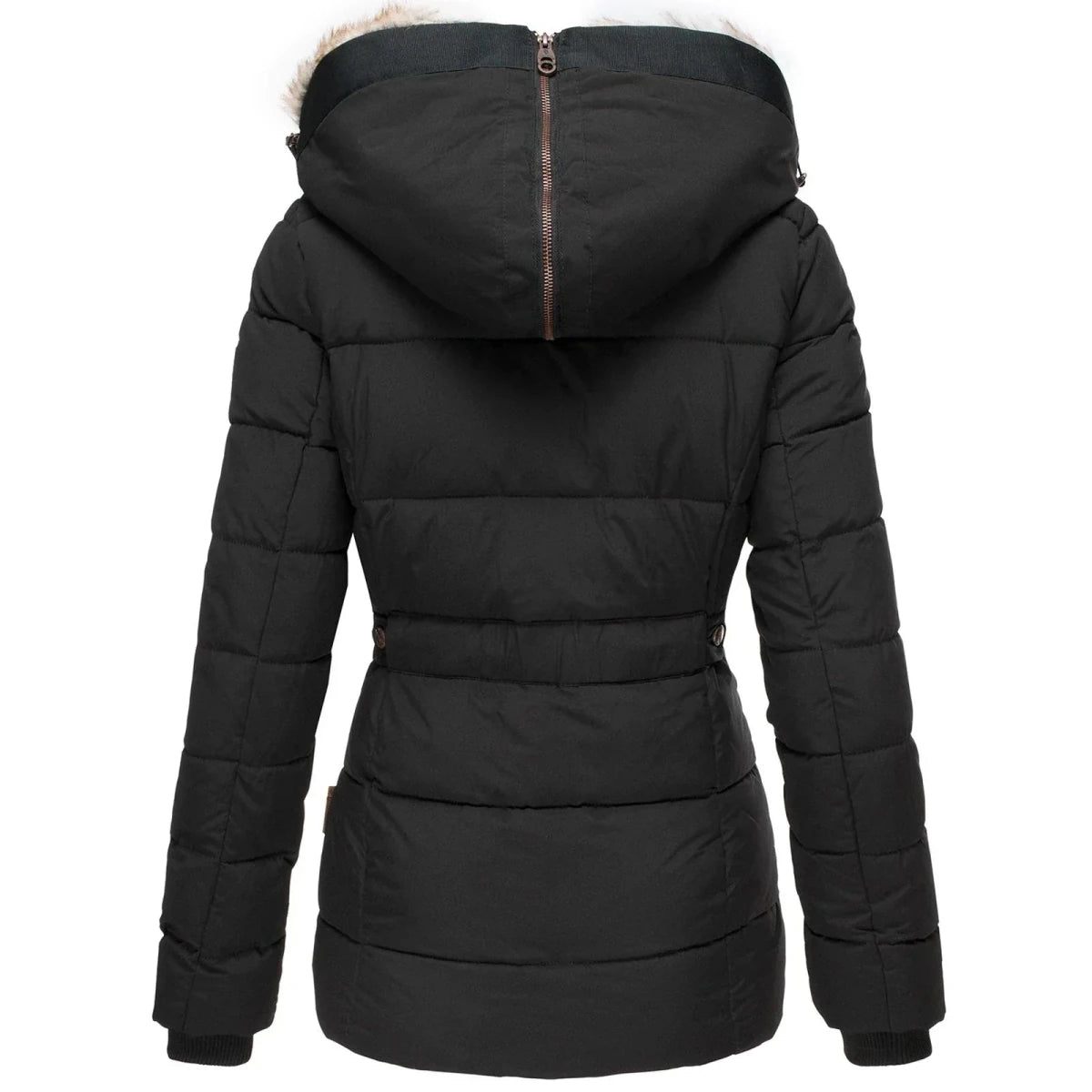 Liana | Women’s Down Puffer Winter Jacket with Faux Fur Hood – Warm, Waterproof & Insulated Winter Coat - Nalani - UK Fashion Clothing and Decor