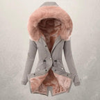 Liana | Women’s Parka Winter Jacket – Mid - Length Fit – Faux Fur Lined – Hooded with Button Closure - Nalani - UK Fashion Clothing and Decor