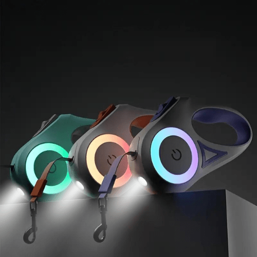 Light-Up Dog Leash with Flashlight – LED Dog Leash up to 16 ft, Visible at Night, 3 Colors – GlowGuard - Nalani - Fashion Clothing and Decor