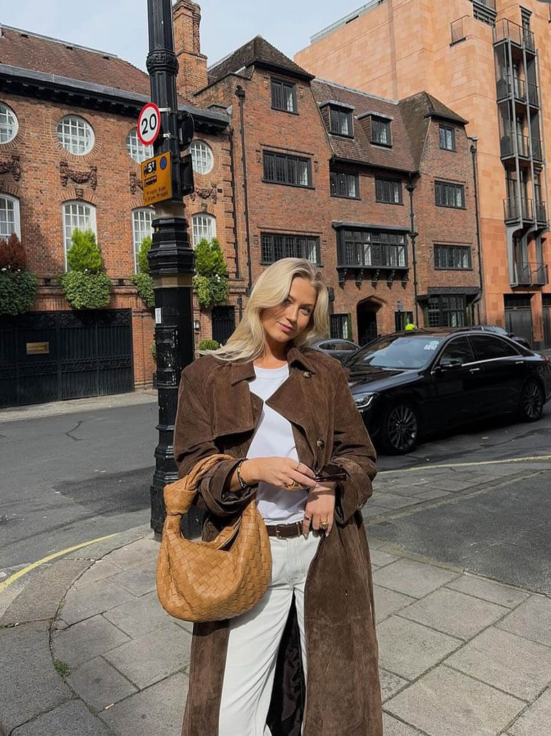 Long classic trench coat for women - Nalani - UK Fashion Clothing and Decor